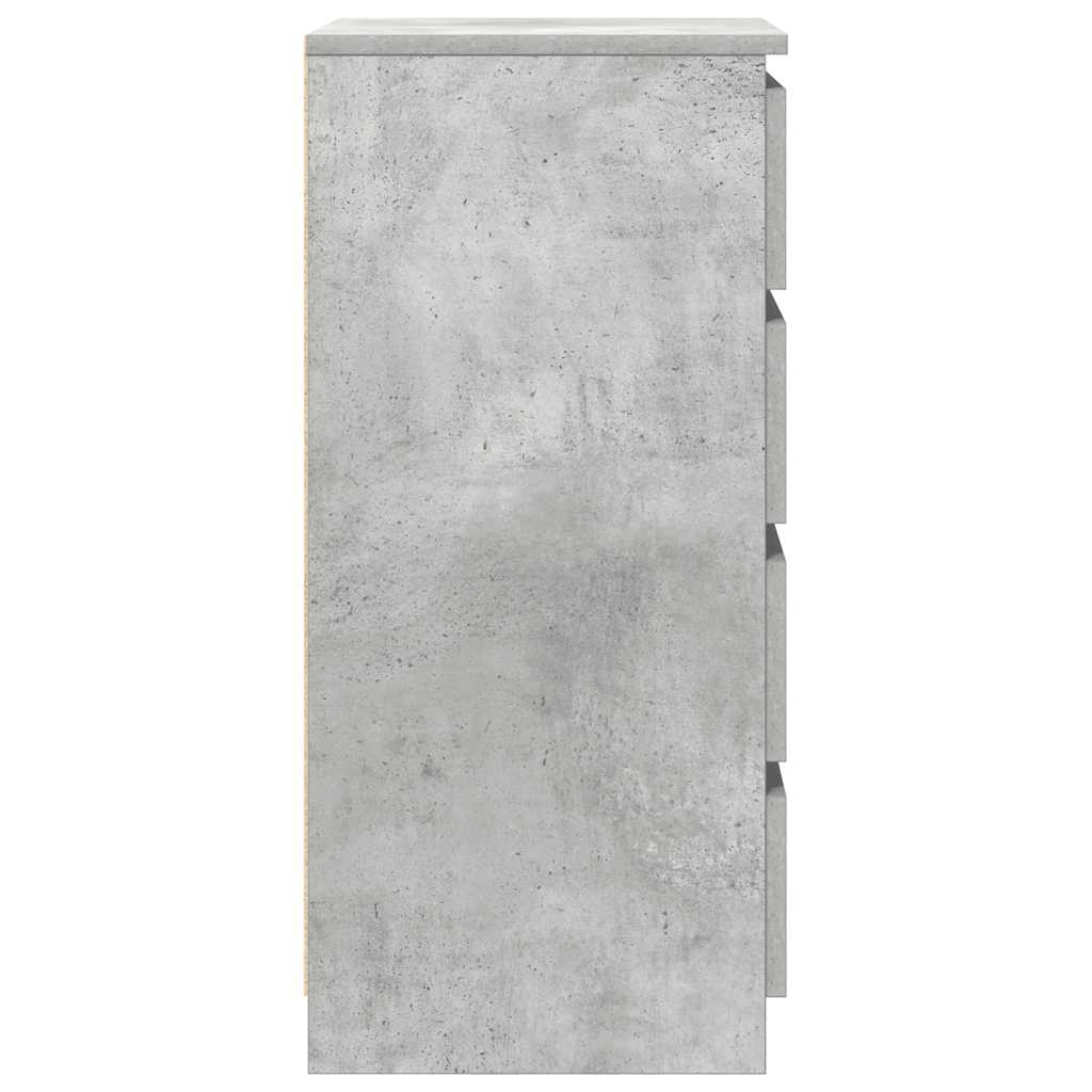 Dressoir met lades 37,5x35x99 cm spaanplaat betongrijs