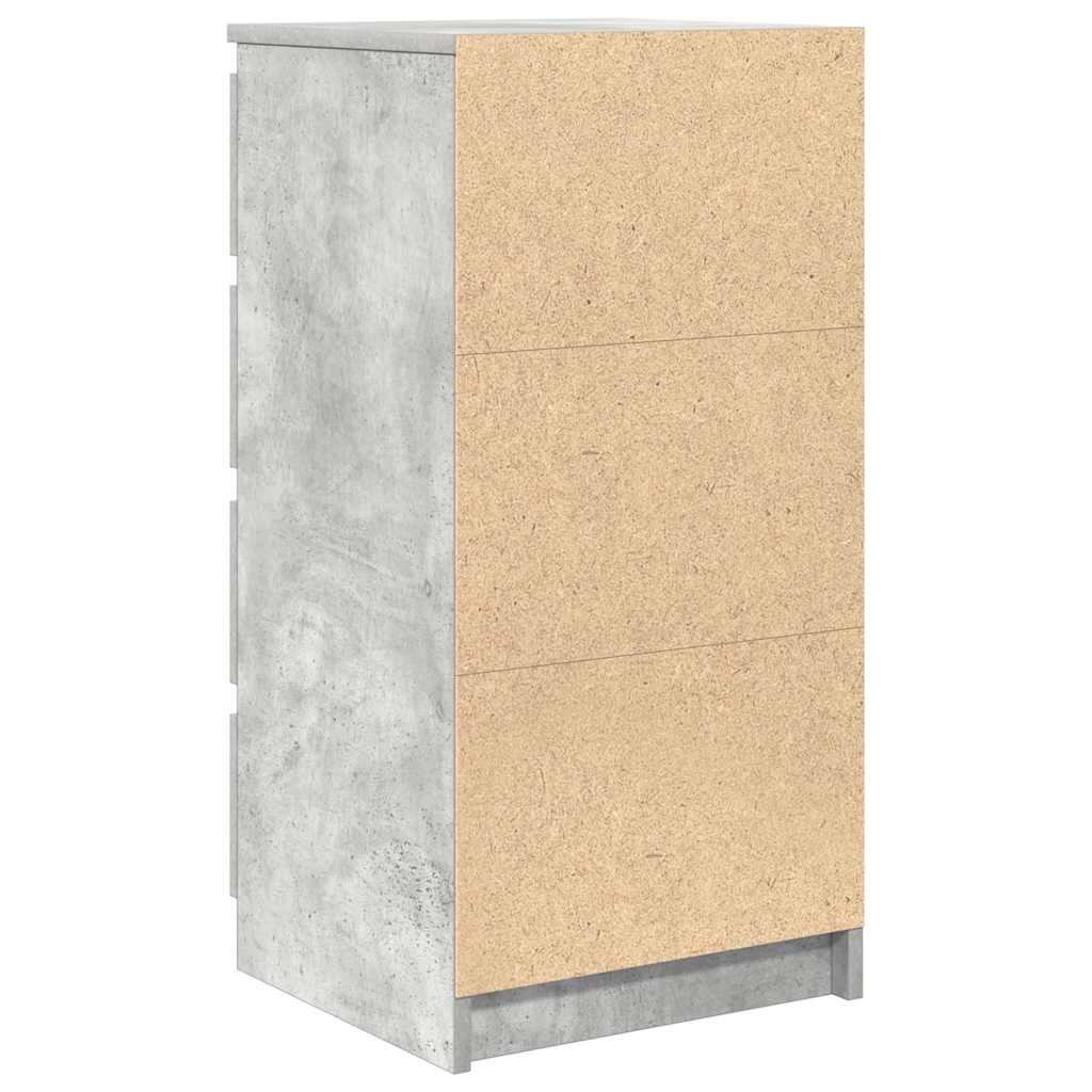 Dressoir met lades 37,5x35x99 cm spaanplaat betongrijs