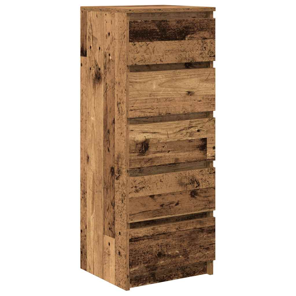 Dressoir met lades 37,5x35x99 cm bewerkt hout oud hout