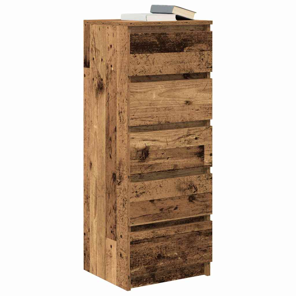 Dressoir met lades 37,5x35x99 cm bewerkt hout oud hout