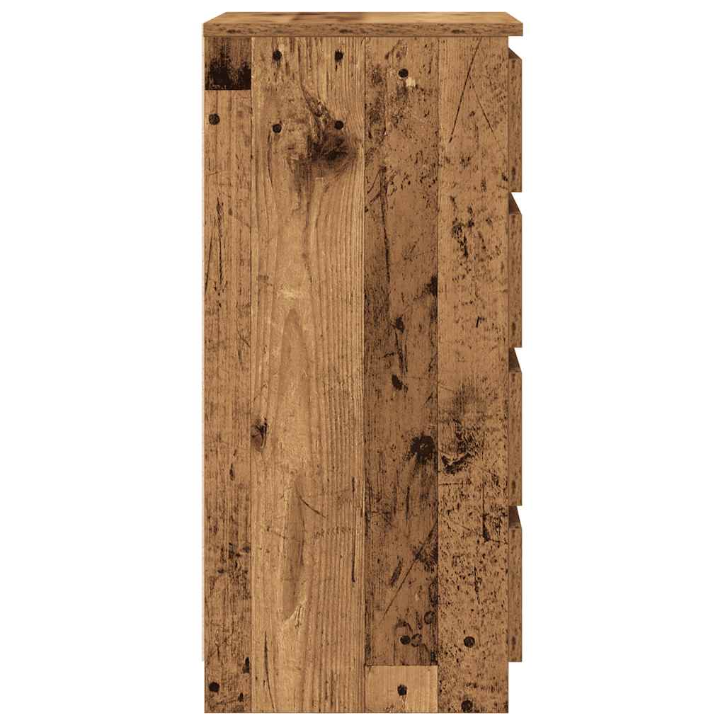 Dressoir met lades 37,5x35x99 cm bewerkt hout oud hout