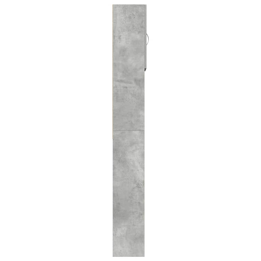 Wasmachinekast 64x24x190 cm bewerkt hout betongrijs