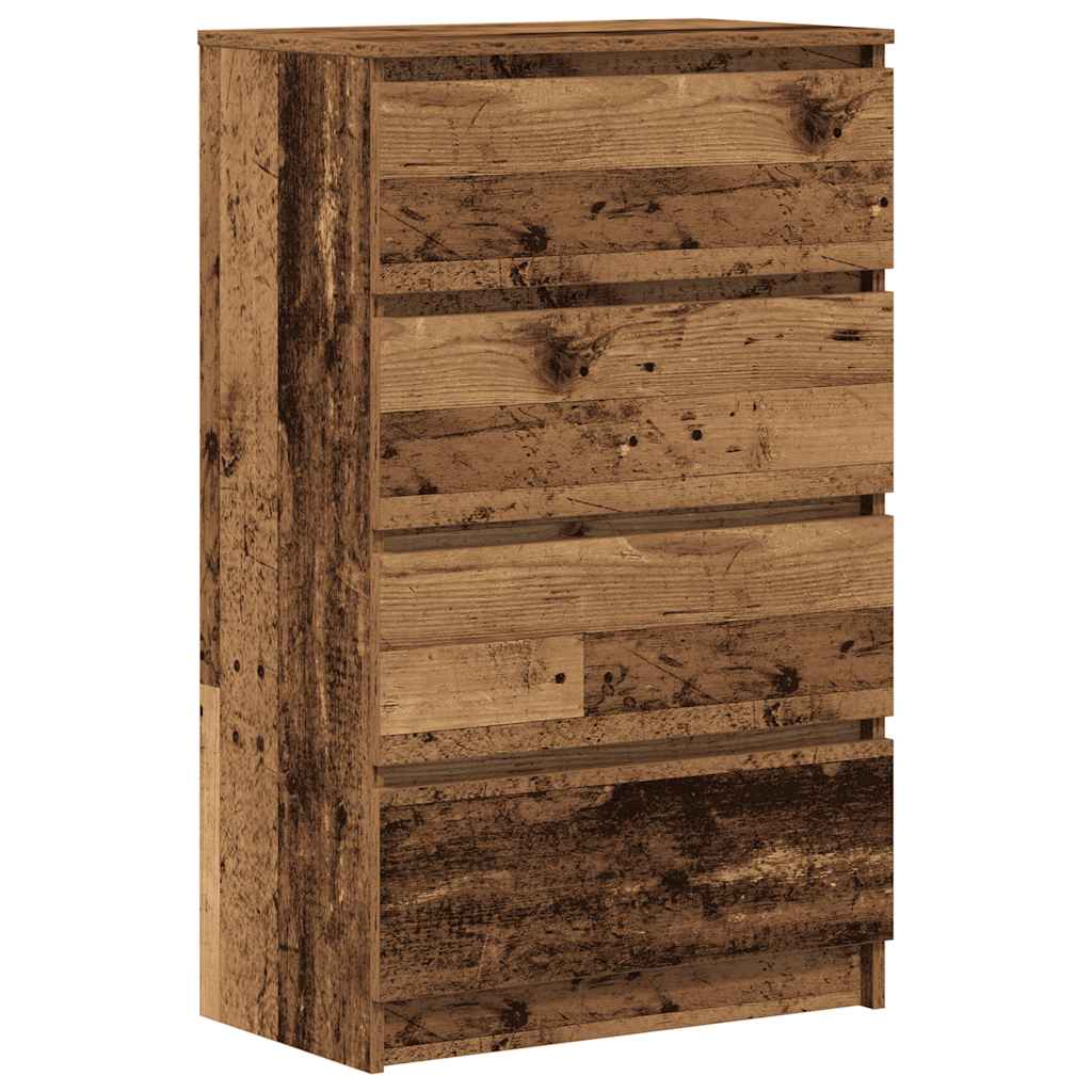 Dressoir 60x35x98,5 cm spaanplaat oud hout