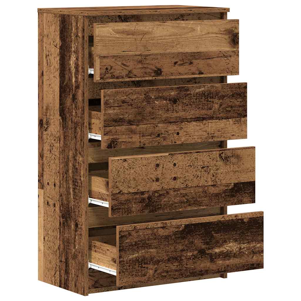 Dressoir 60x35x98,5 cm spaanplaat oud hout