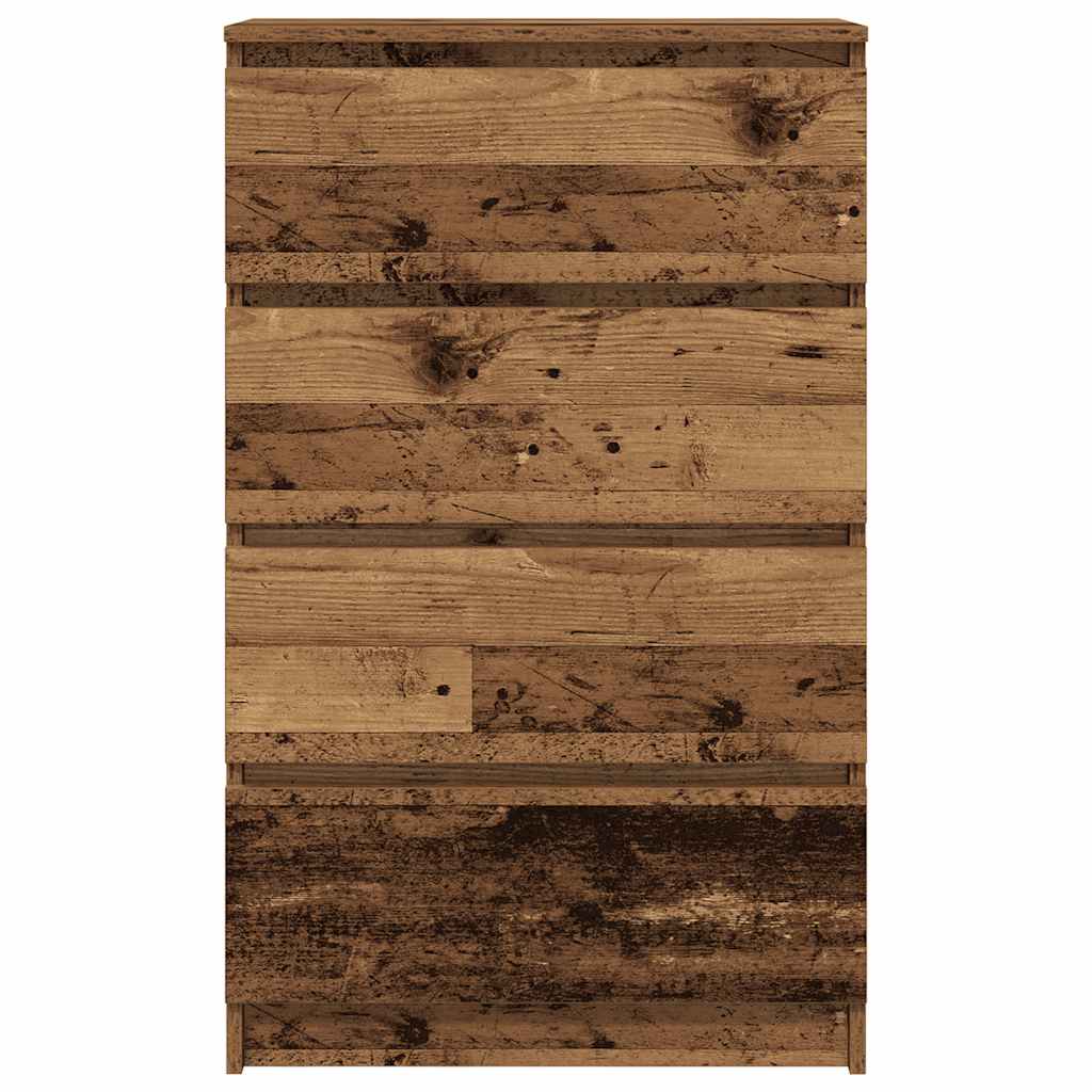 Dressoir 60x35x98,5 cm spaanplaat oud hout