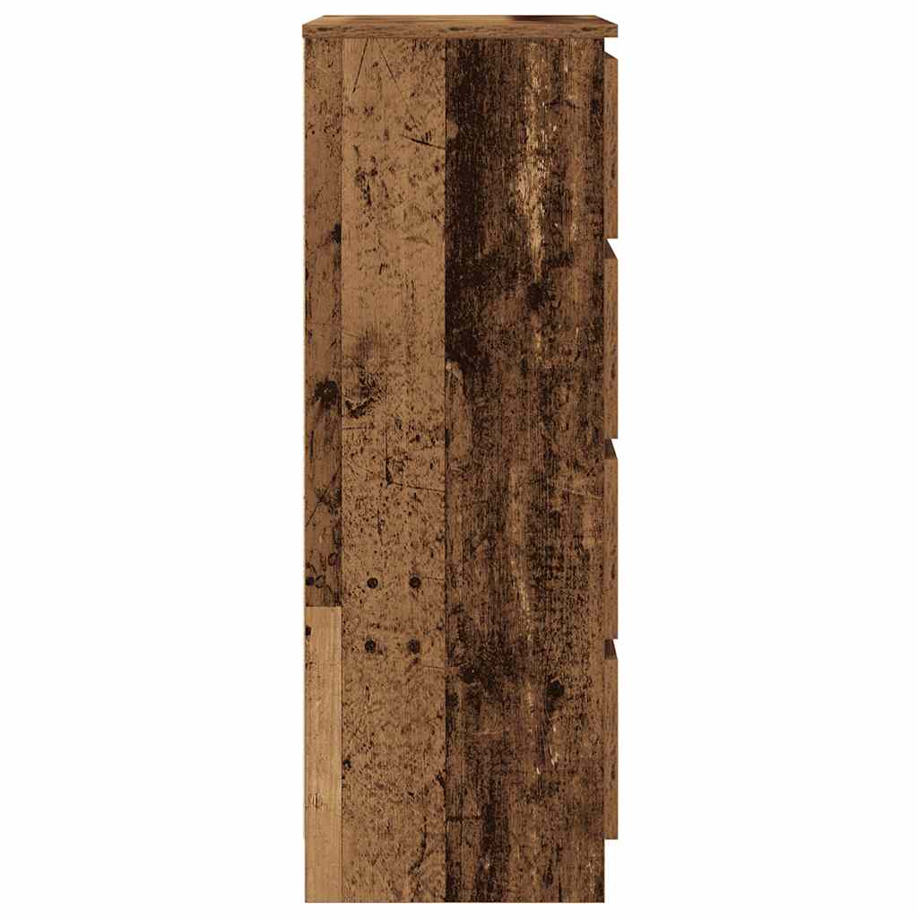 Dressoir 60x35x98,5 cm spaanplaat oud hout