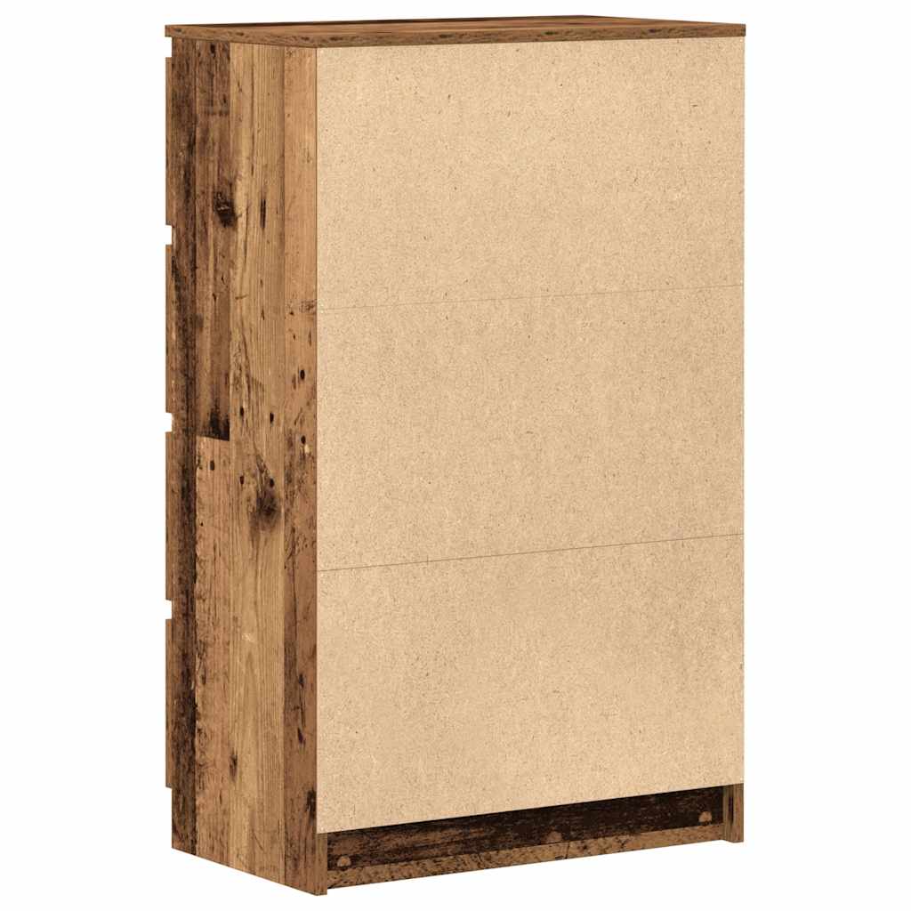 Dressoir 60x35x98,5 cm spaanplaat oud hout