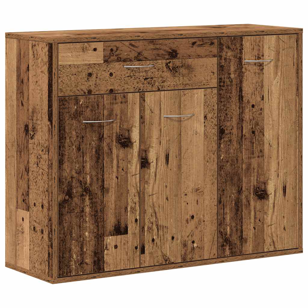 Dressoir 88x30x70 cm spaanplaat oud hout