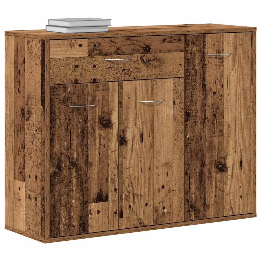 Dressoir 88x30x70 cm spaanplaat oud hout