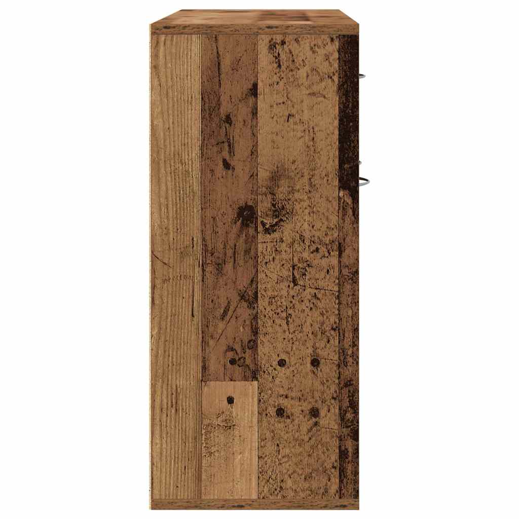 Dressoir 88x30x70 cm spaanplaat oud hout