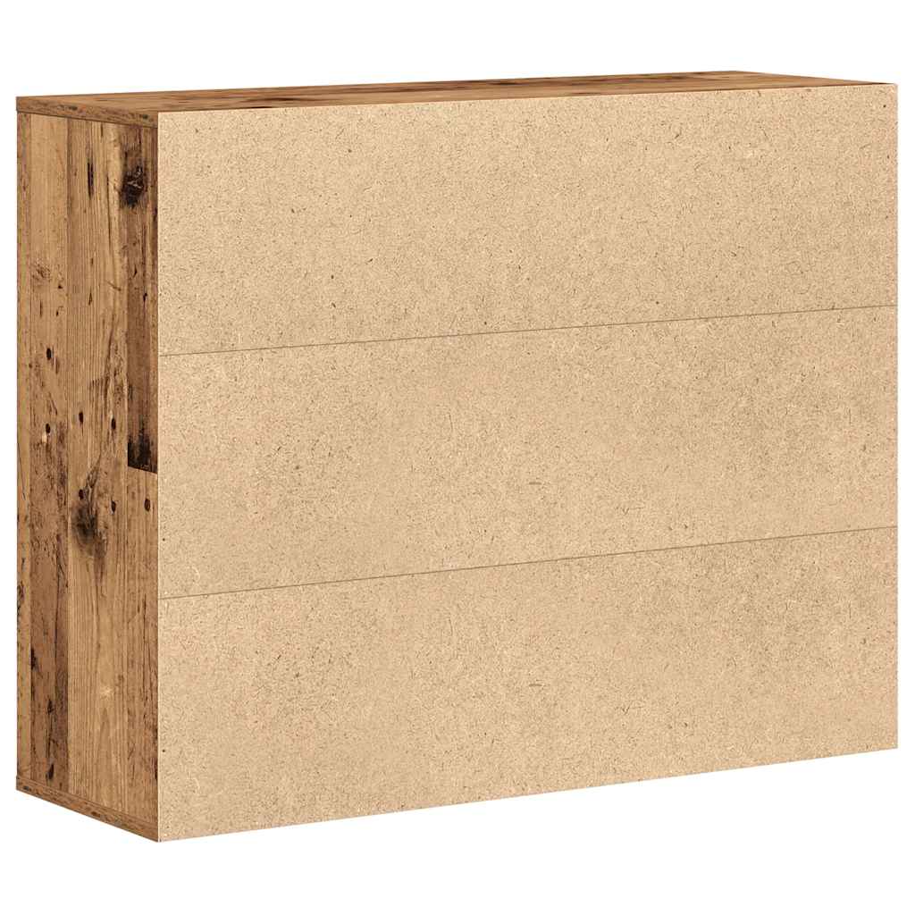 Dressoir 88x30x70 cm spaanplaat oud hout