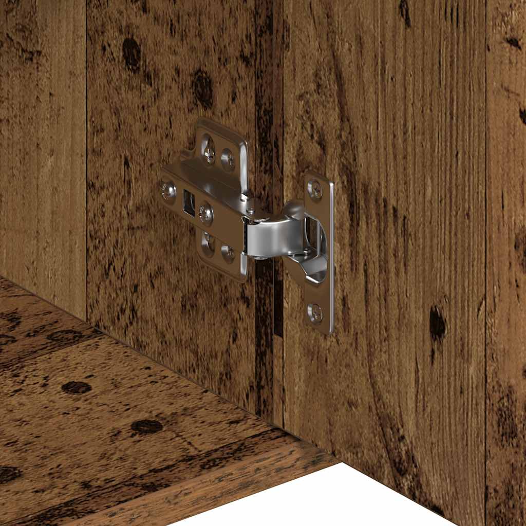 Dressoir 88x30x70 cm spaanplaat oud hout