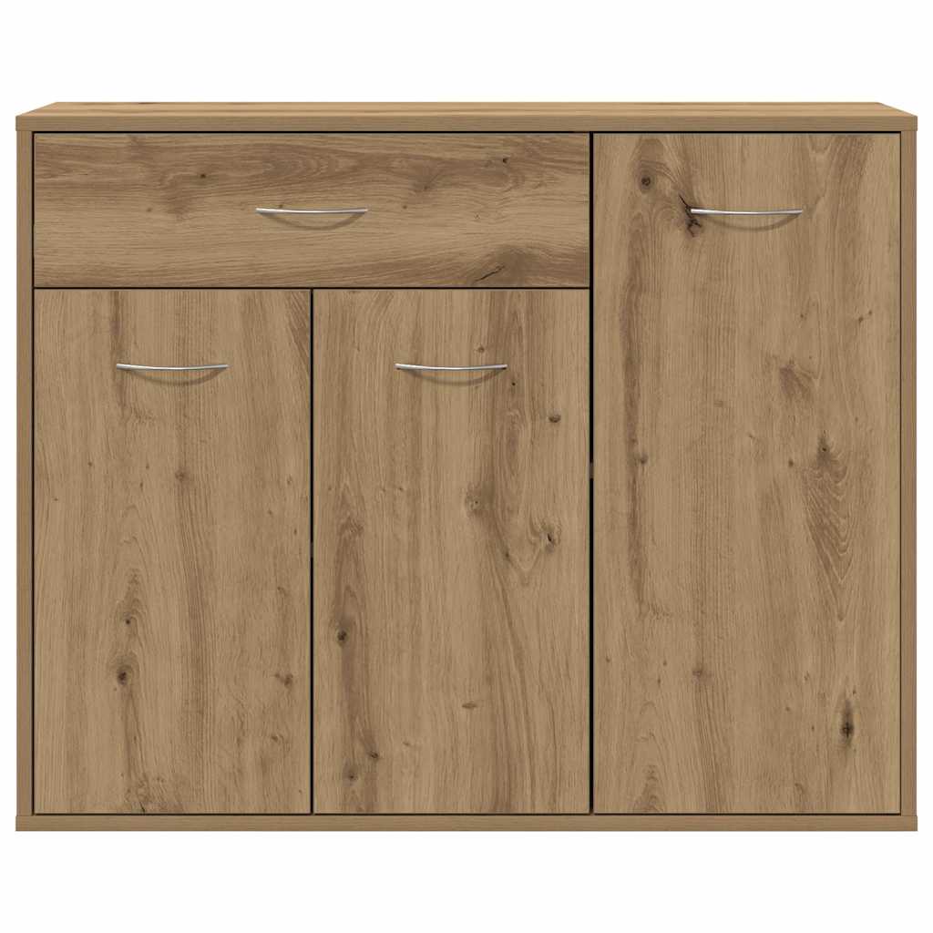 Dressoir ambachtelijk spaanplaat hout ambachtelijk eikenkleurig