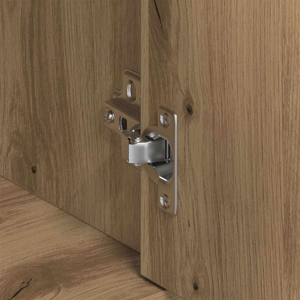 Dressoir ambachtelijk spaanplaat hout ambachtelijk eikenkleurig