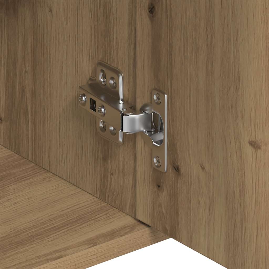 Dressoir ambachtelijk spaanplaat hout ambachtelijk eikenkleurig