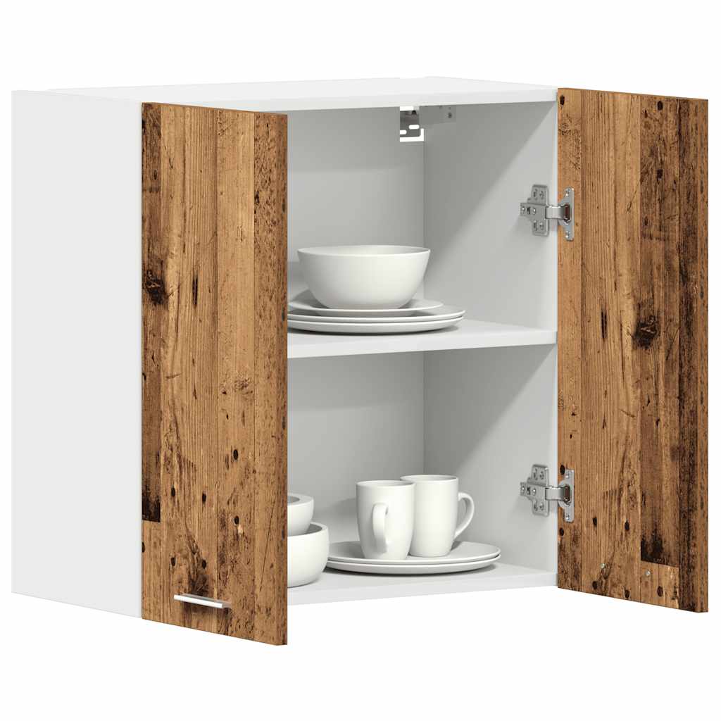 Keukenwandkast 60x31x60 cm spaanplaat oud hout