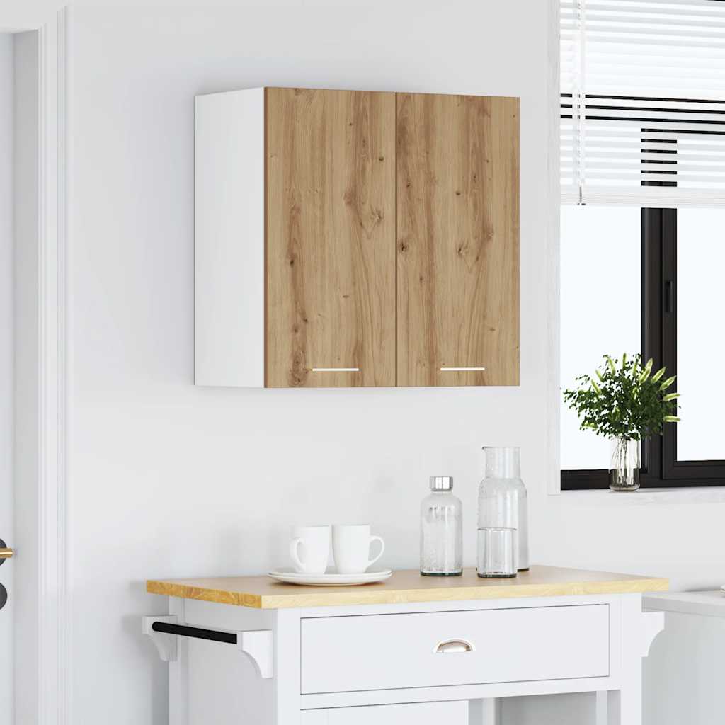 Keukenwandkast 60x31x60 cm spaanplaat ambachtelijk eikenkleurig