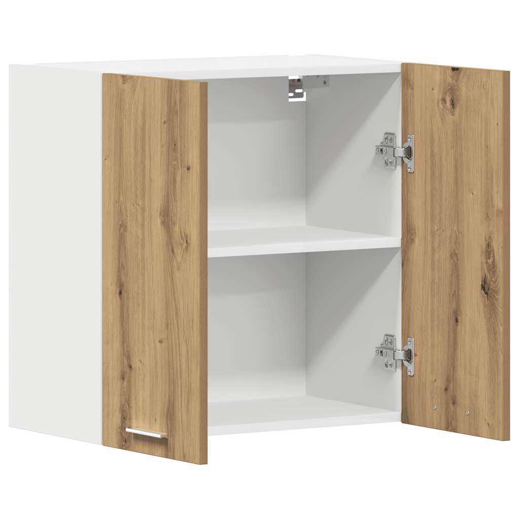Keukenwandkast 60x31x60 cm spaanplaat ambachtelijk eikenkleurig