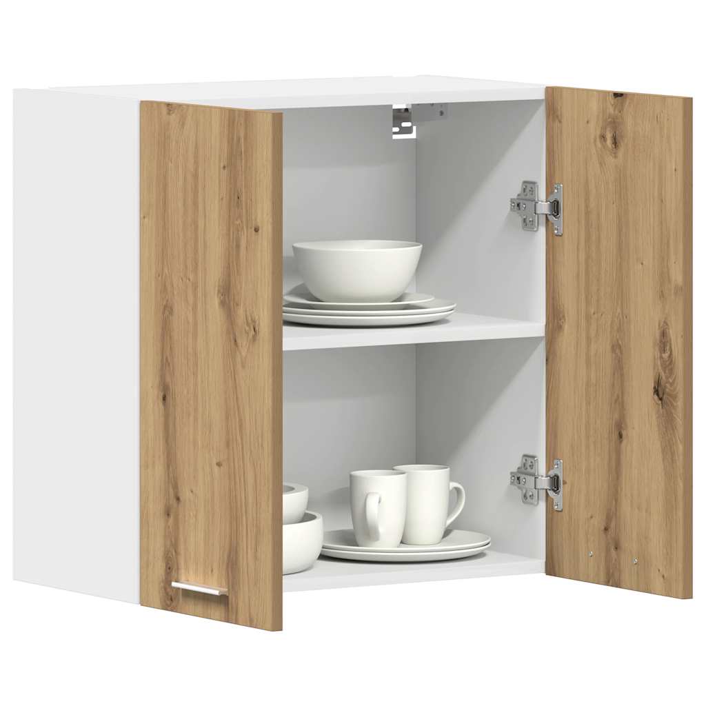 Keukenwandkast 60x31x60 cm spaanplaat ambachtelijk eikenkleurig