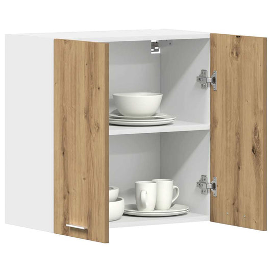Keukenwandkast 60x31x60 cm spaanplaat ambachtelijk eikenkleurig