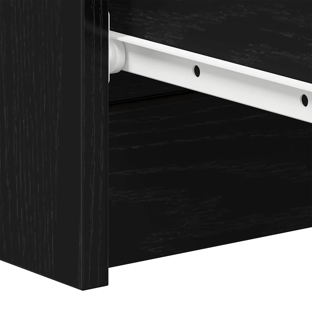 Dressoir 60x35x98,5 cm spaanplaat zwart eikenkleurig