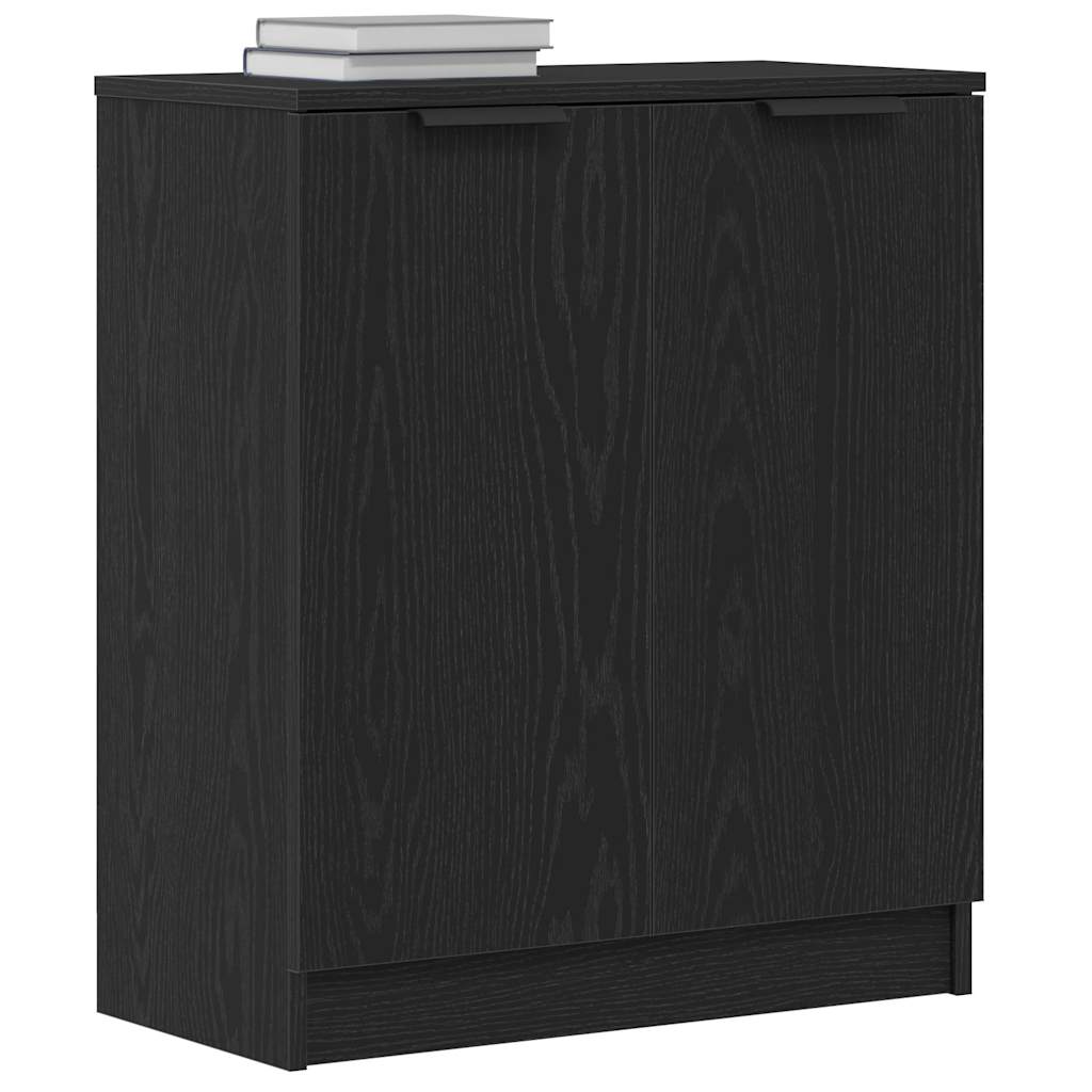 Dressoir 60x30x70 cm bewerkt hout zwart eikenkleurig