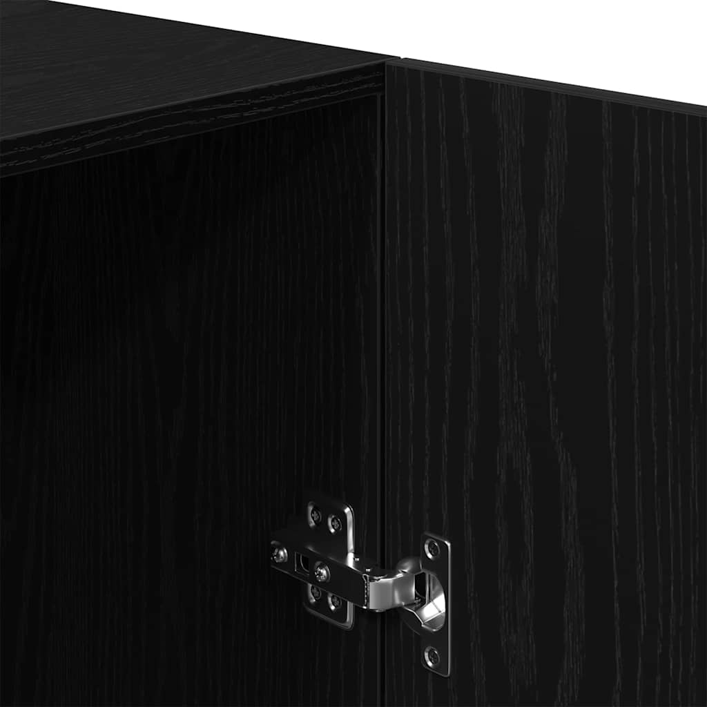 Afwasmachinekast Zwart Eiken 70,5x71,5x91,5 cm Bewerkt Hout