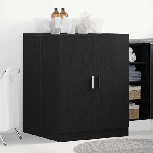 Afwasmachinekast Zwart Eiken 70,5x71,5x91,5 cm Bewerkt Hout