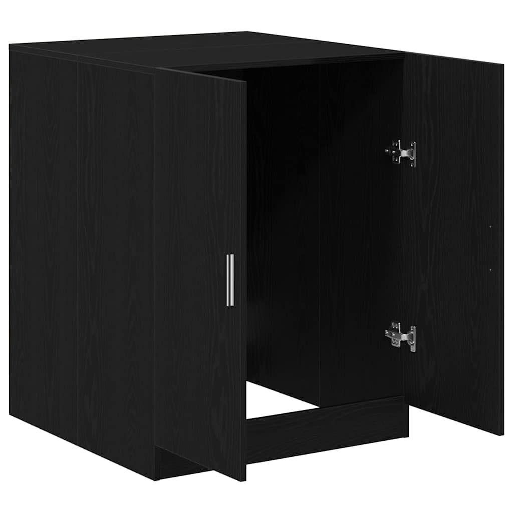 Afwasmachinekast Zwart Eiken 70,5x71,5x91,5 cm Bewerkt Hout