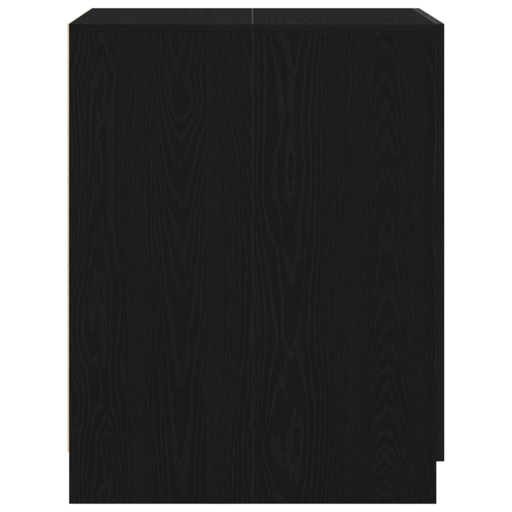 Afwasmachinekast Zwart Eiken 70,5x71,5x91,5 cm Bewerkt Hout