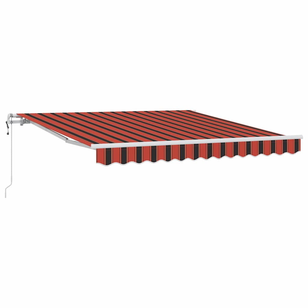 Inklapbaar Zonnescherm 300 x 250 cm Oranje en bruin