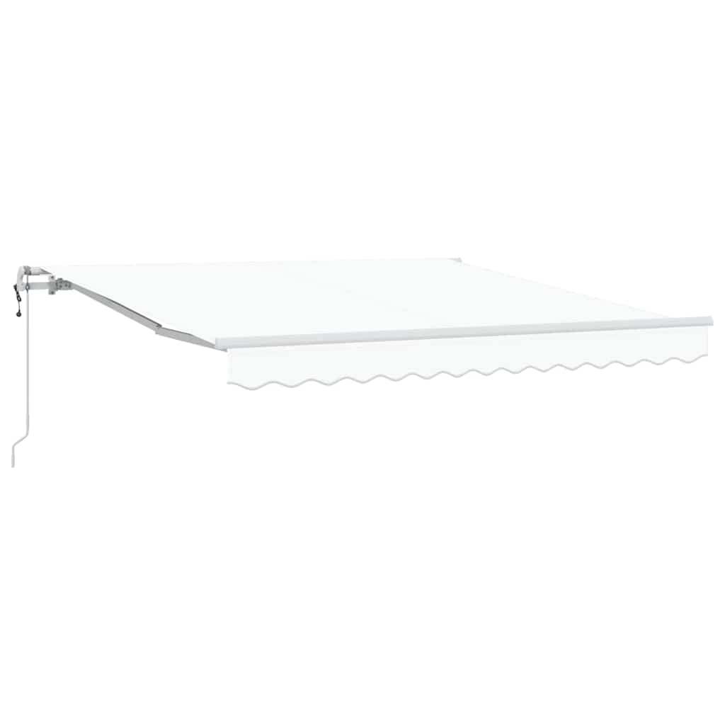Inklapbaar Zonnescherm 350 x 250 cm Wit
