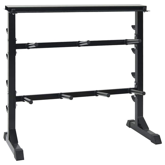 Dumbbell Rek met 7 Houder en 8 Haken 300 kg Staal