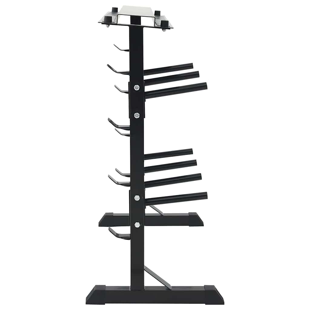 Dumbbell Rek met 7 Houder en 8 Haken 300 kg Staal