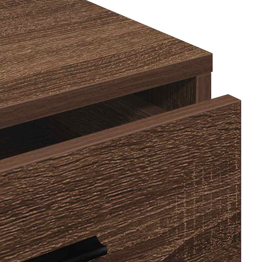 Dressoir Bruin Eiken 40x41x75 cm Geengineerd Hout