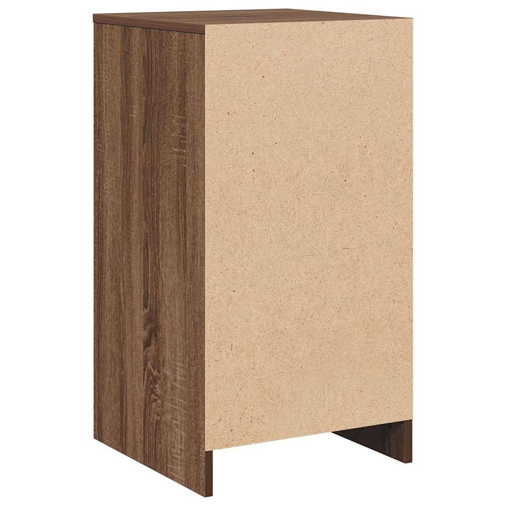 Dressoir Bruin Eiken 40x41x75 cm Geengineerd Hout