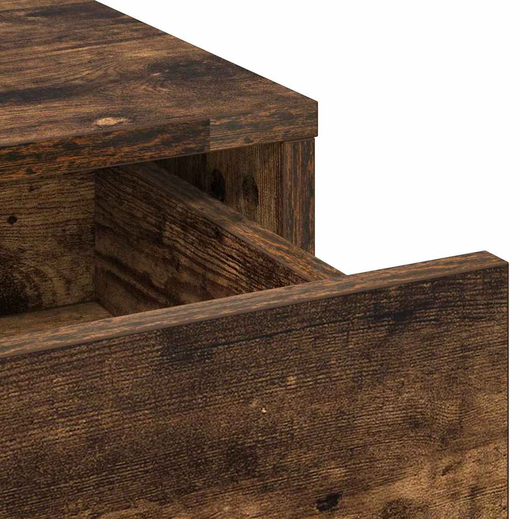 Plafondtafel met lade 3 pcs Bruin 40 x 41 x 135 cm Bewerkt hout