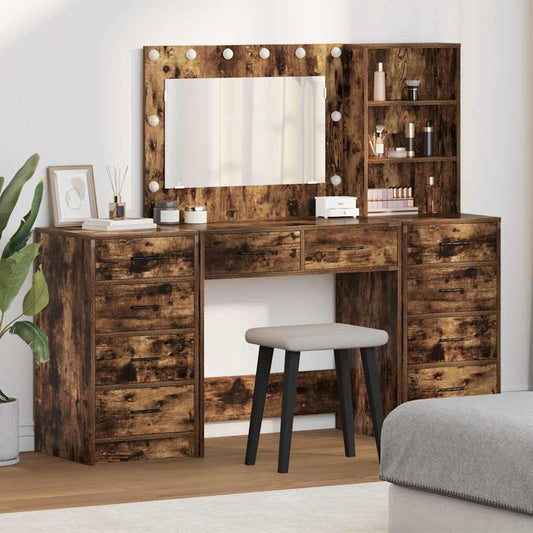 Plafondtafel met lade 3 pcs Bruin 40 x 41 x 135 cm Bewerkt hout