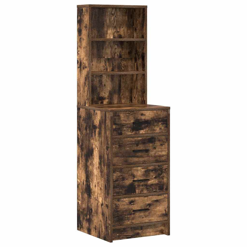 Plafondtafel met lade 3 pcs Bruin 40 x 41 x 135 cm Bewerkt hout