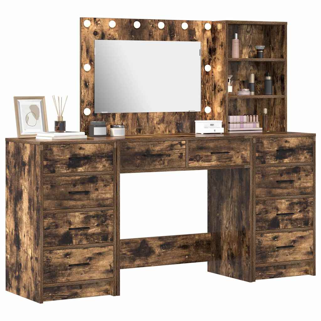 Plafondtafel met lade 3 pcs Bruin 40 x 41 x 135 cm Bewerkt hout