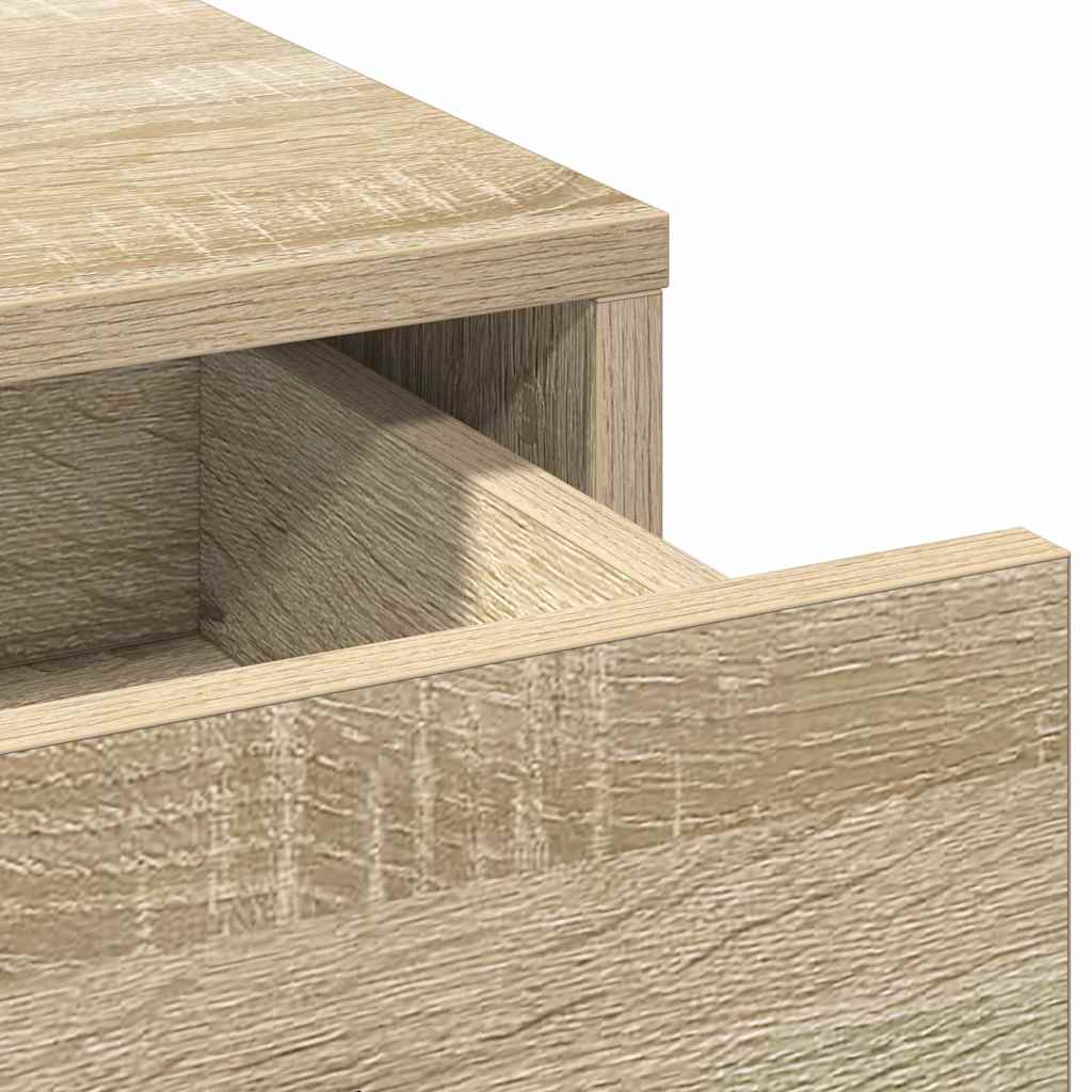 Plafondtafel met lade 2 pcs Bruin 40 x 41 x 75 cm Bewerkt hout