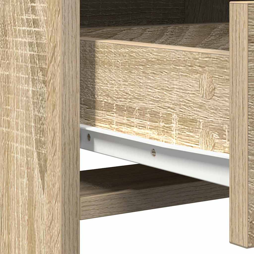 Plafondtafel met lade 2 pcs Bruin 40 x 41 x 75 cm Bewerkt hout