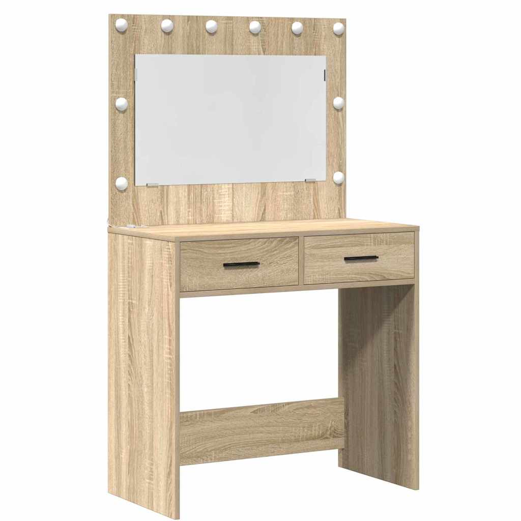Plafondtafel met lade 2 pcs Bruin 40 x 41 x 75 cm Bewerkt hout