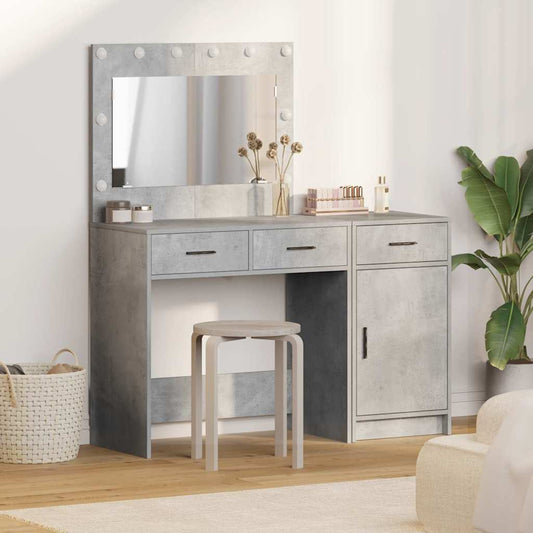 Plafondtafel met lade 2 pcs Grijs 40 x 41 x 75 cm Bewerkt hout