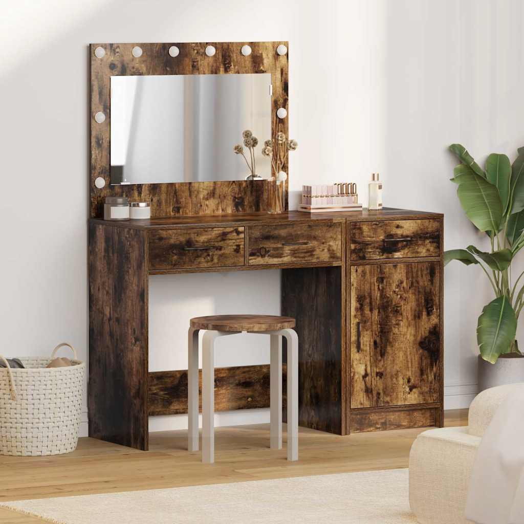 Plafondtafel met lade 2 pcs Bruin 40 x 41 x 75 cm Bewerkt hout
