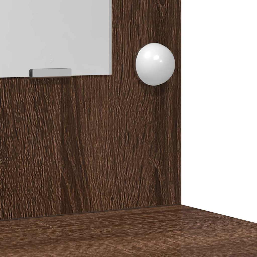 Plafondtafel met lade 2 pcs Bruin 40 x 41 x 75 cm Bewerkt hout