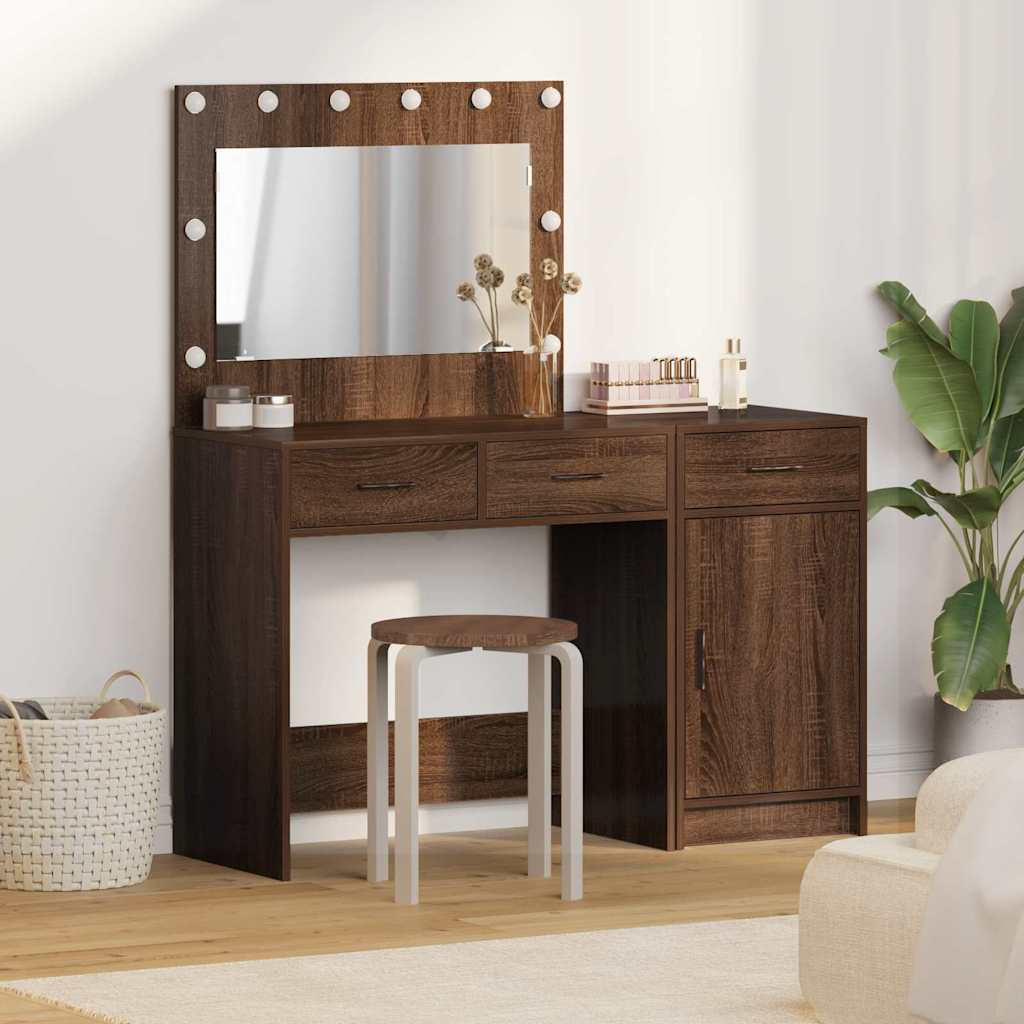 Plafondtafel met lade 2 pcs Bruin 40 x 41 x 75 cm Bewerkt hout
