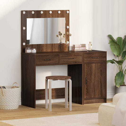 Plafondtafel met lade 2 pcs Bruin 40 x 41 x 75 cm Bewerkt hout
