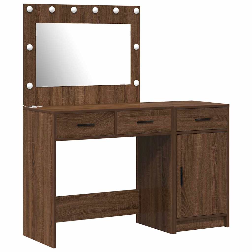 Plafondtafel met lade 2 pcs Bruin 40 x 41 x 75 cm Bewerkt hout