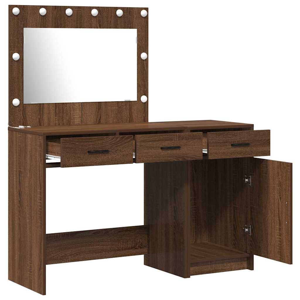 Plafondtafel met lade 2 pcs Bruin 40 x 41 x 75 cm Bewerkt hout